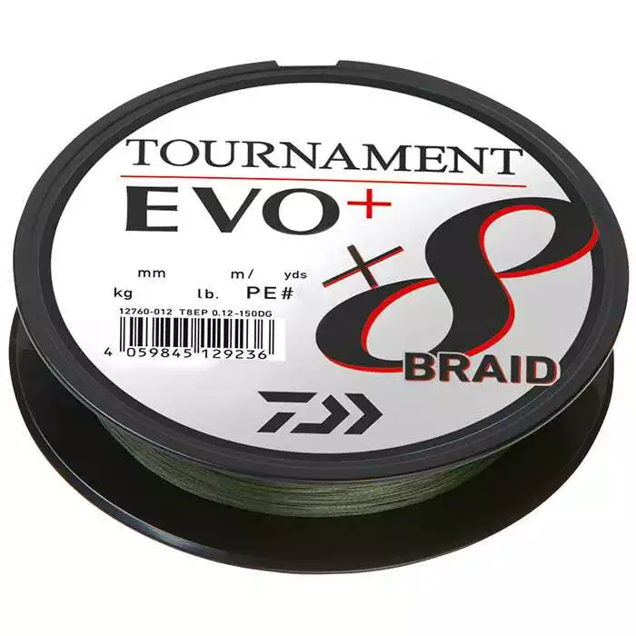 Daiwa Tournament X8 Braid Evo+ 0,18 Mm 15,8 Kg 135 M DG 3 Daiwa Tournament X8 Braid Evo+ 0,18 Mm 15,8 Kg 135 M DG