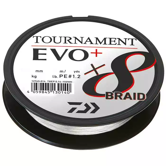 Daiwa Tournament X8 Braid Evo+ 0,14mm 10,2kg 135m 3 Daiwa Tournament X8 Braid Evo+ 0,14mm 10,2kg 135m
