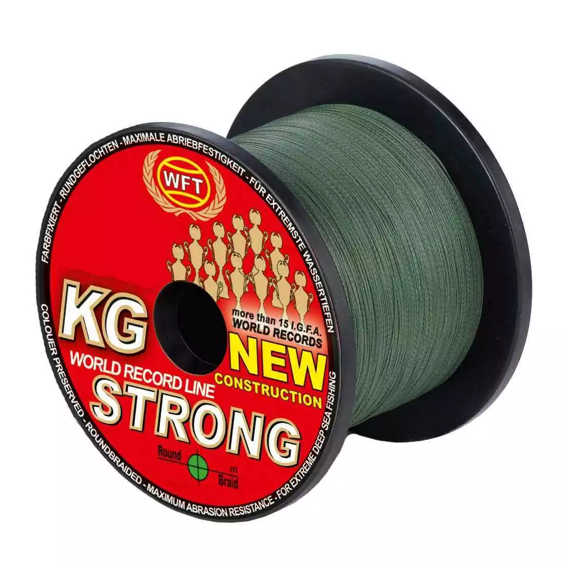 WFT KG Strong Green0,52mm 86kg 1000m 3 WFT KG Strong Green0,52mm 86kg 1000m