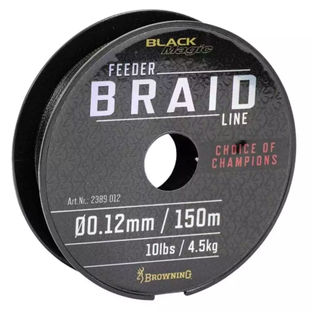 Browning Black Magic Feeder Braid 0,12 Mm 4,50kg 150 Meter 4 Browning Black Magic Feeder Braid 0,12 Mm 4,50kg 150 Meter – Bild 2