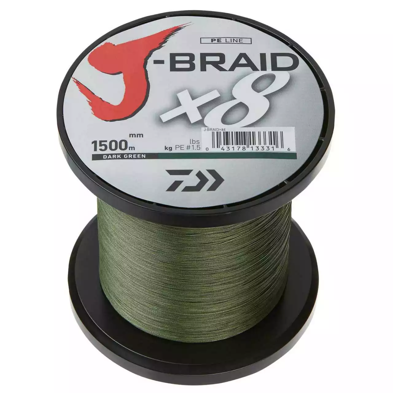 Daiwa J-Braid X8 1500m Dark Green 3 Daiwa J-Braid X8 1500m Dark Green
