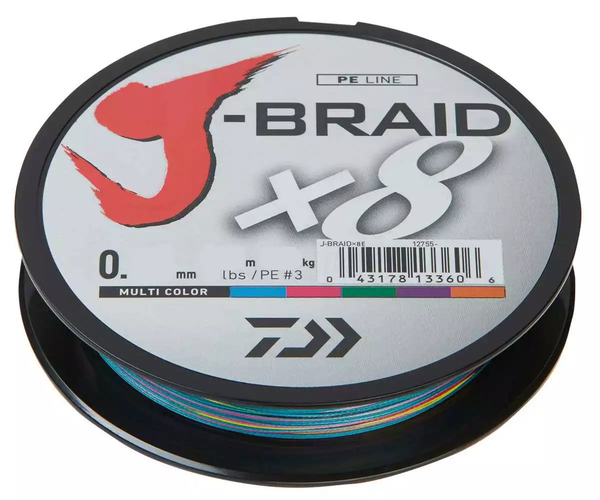 Daiwa J-Braid X8 300m Multicolor 3 Daiwa J-Braid X8 300m Multicolor