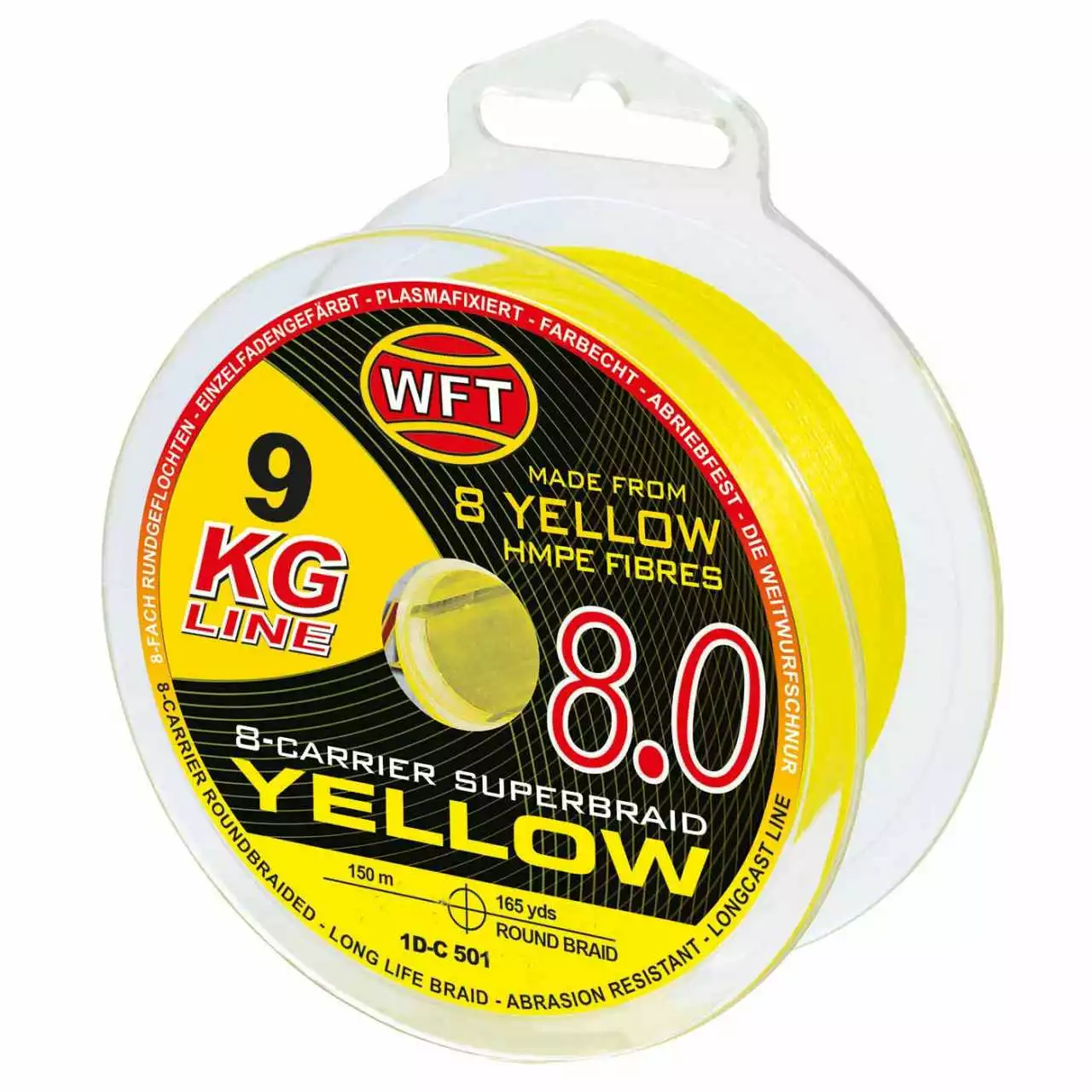WFT KG 8.0 Yellow 150m 0,10mm 13kg 3 WFT KG 8.0 Yellow 150m 0,10mm 13kg