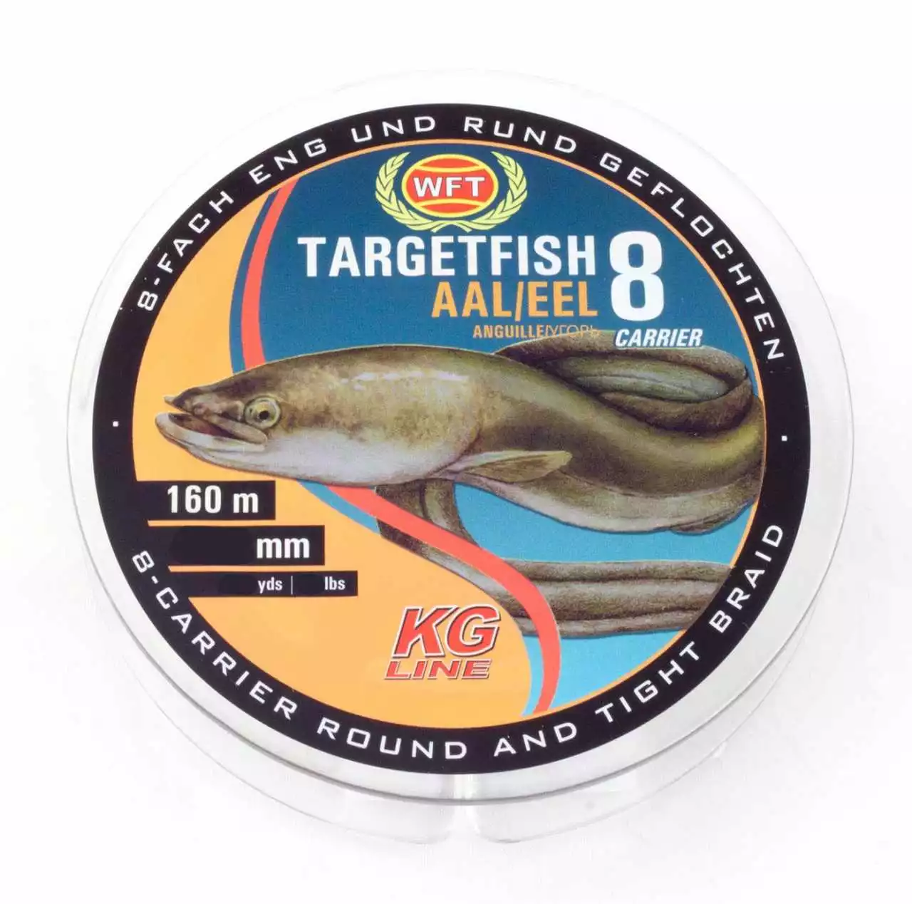 WFT Target Fish 8 TF8 Aal 0,12 Mm 9 Kg 160 M Braun 3 WFT Target Fish 8 TF8 Aal 0,12 Mm 9 Kg 160 M Braun