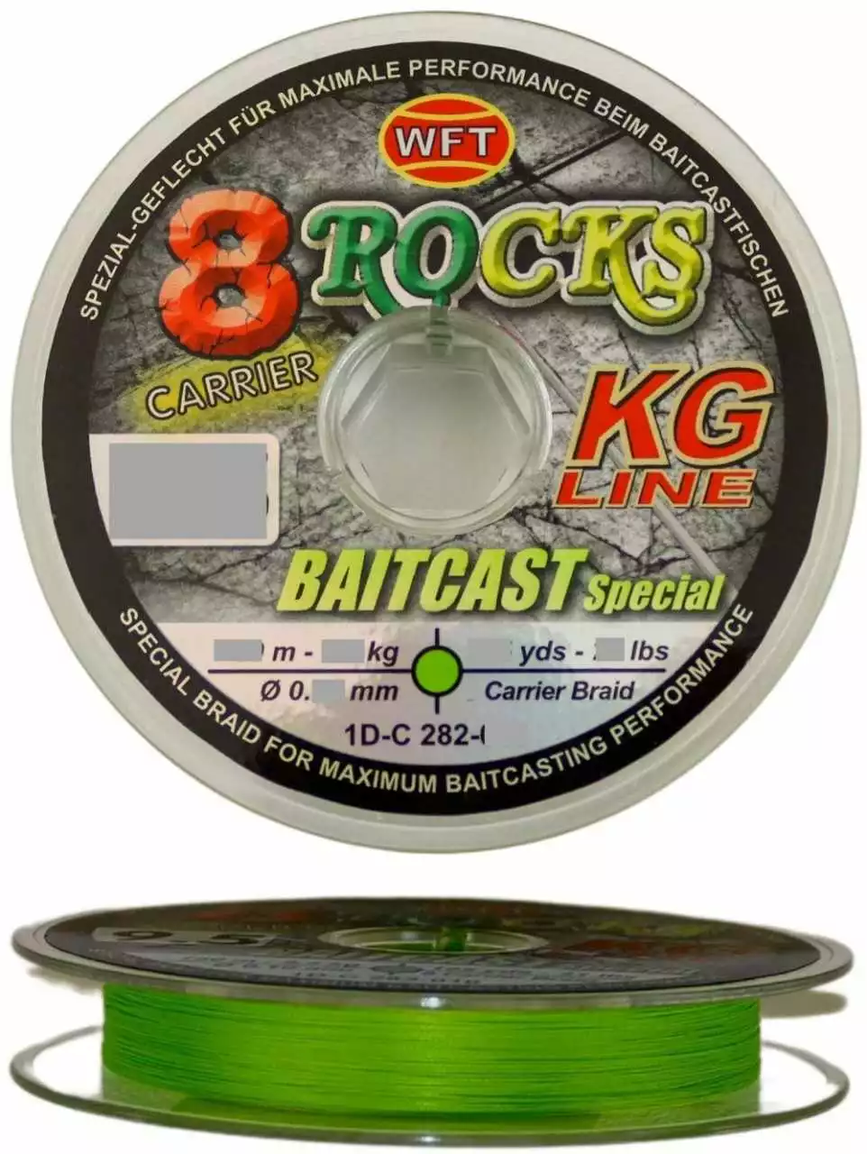 WFT 8-Rocks Baitcast Special 0,10 Mm 9,5 Kg 150 Meter Chartreuse 3 WFT 8-Rocks Baitcast Special 0,10 Mm 9,5 Kg 150 Meter Chartreuse